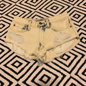 Carmar distressed jean shorts, size 23
